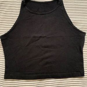 American Apparel Black Crop Top